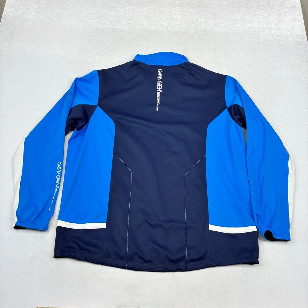 Galvin Green Windstopper Soft Shell Men XL Blue Navy Quarter Zip Golf Pullover
